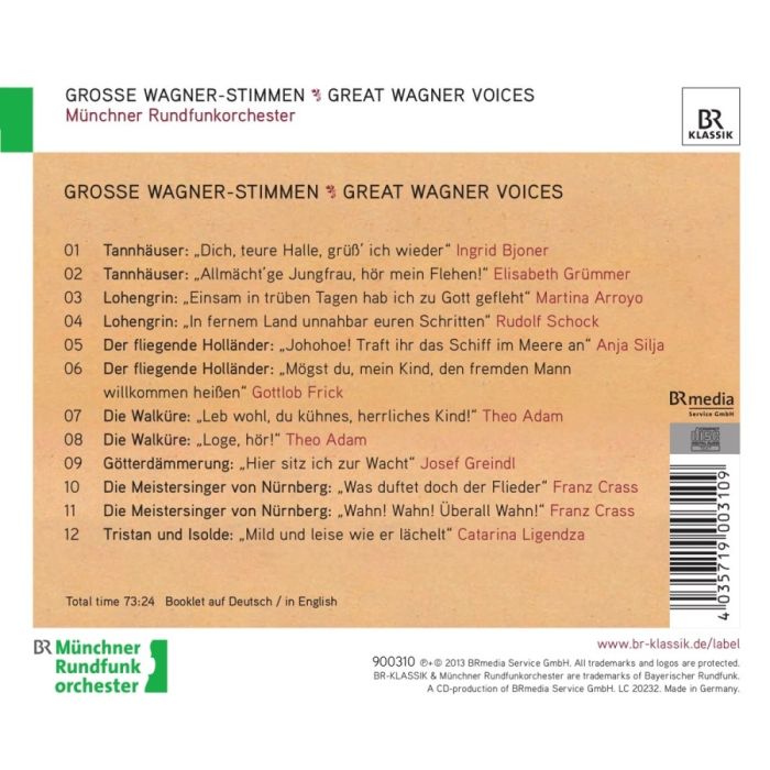 Great Wagner Voices, nagrania Radia Bawarskiego 1963 - 1971 - slide-1