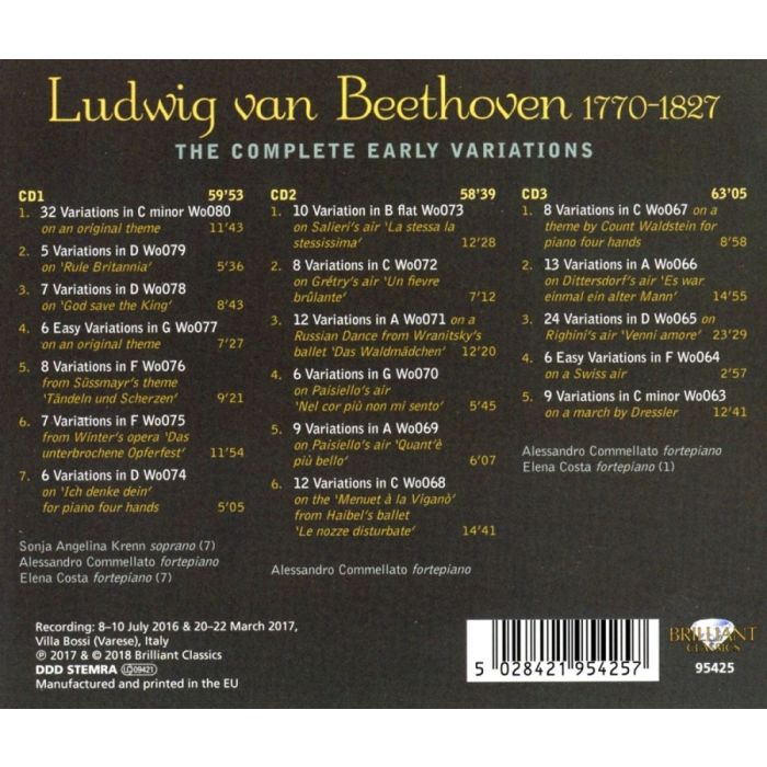 Beethoven: The Complete Early Variations - slide-1
