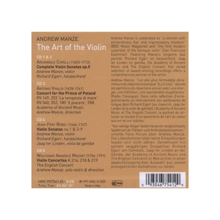 The Art of the Violin - Corelli/Mozart/Rebel/Vivaldi - slide-1