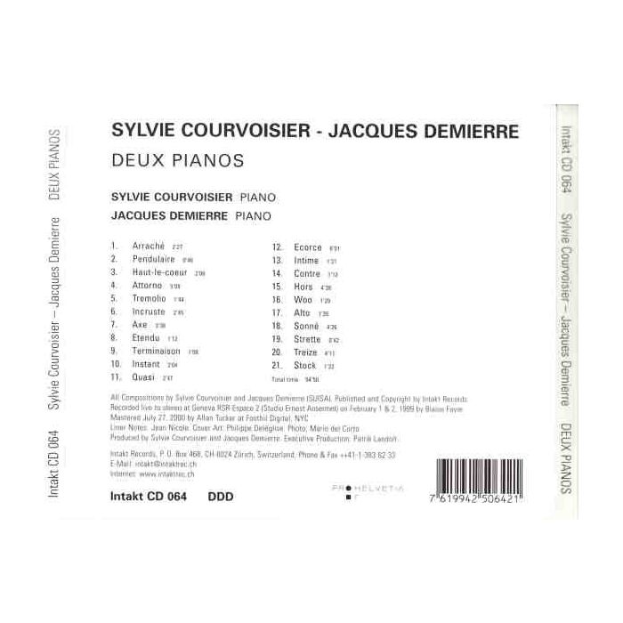 Courvoisier/Demierre: Deux Pianos - slide-1