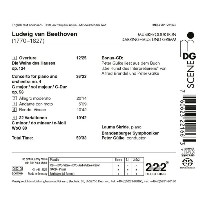 Beethoven: Overture; Piano Concerto No. 4; 32 Variations - slide-1