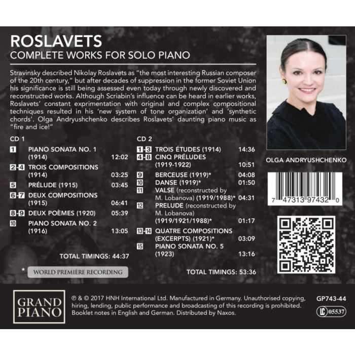 Roslavets: Complete Works for Solo Piano - slide-1