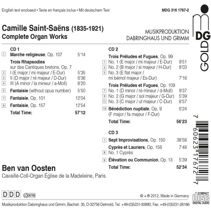 Saint-Saëns: Complete Organ Works - slide-1