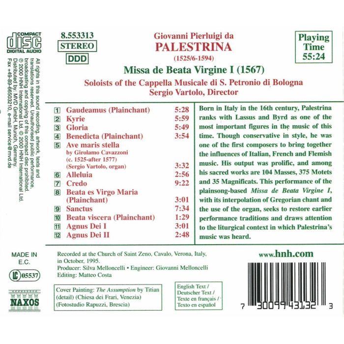 PALESTRINA: Missa de Beata Virgine - slide-1