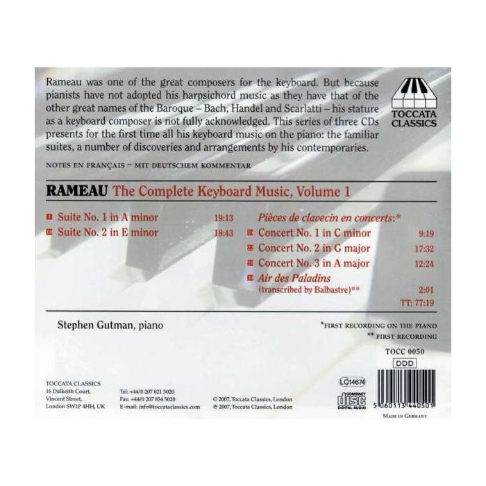 RAMEAU: Complete Keyboard Music 1 - slide-1
