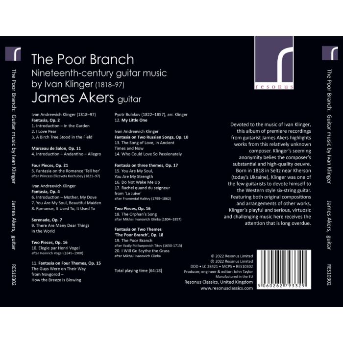 The Poor Branch - 19th-Century Guitar music by Ivan Klinger - slide-1