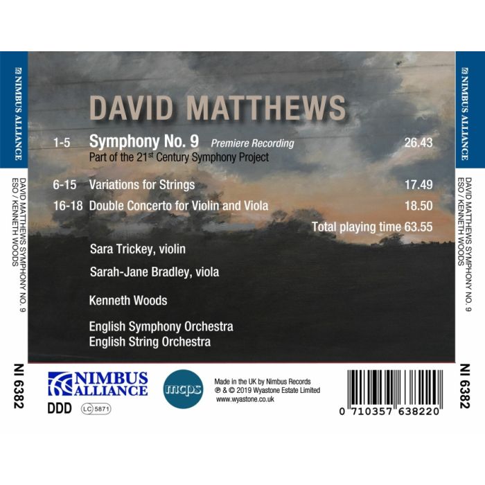 Matthews: Symphony No. 9; Variations for Strings - slide-1