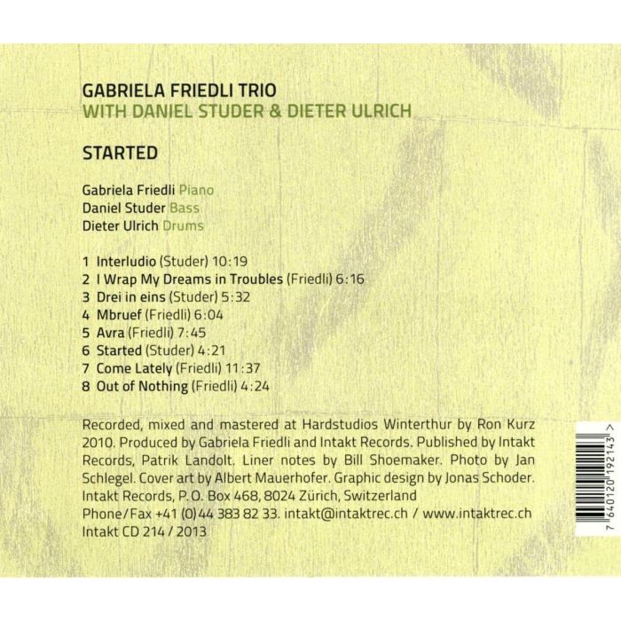 Friedli Gabriela Trio: Started - slide-1