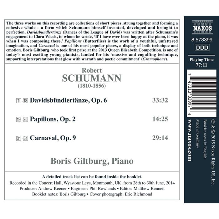 Schumann: Carnaval, Davidsbündlertänze, Papillons - slide-1