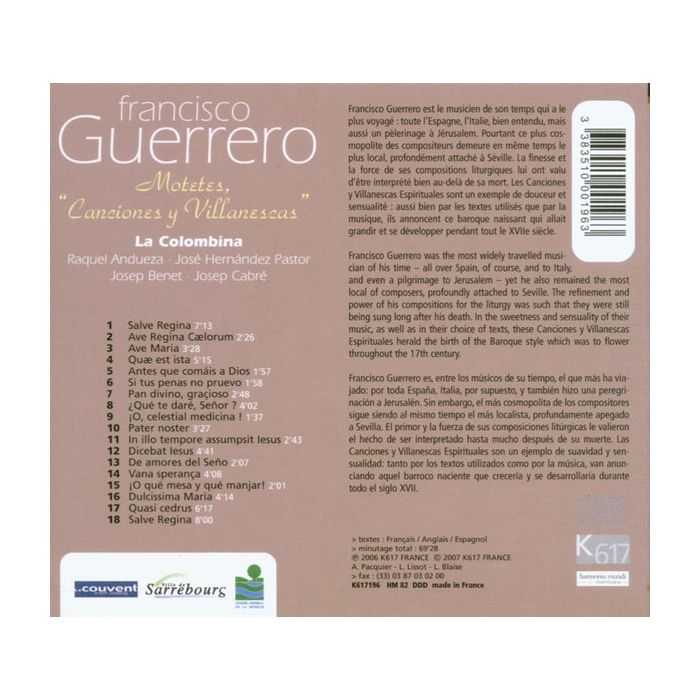 Guerrero: Motetes, 