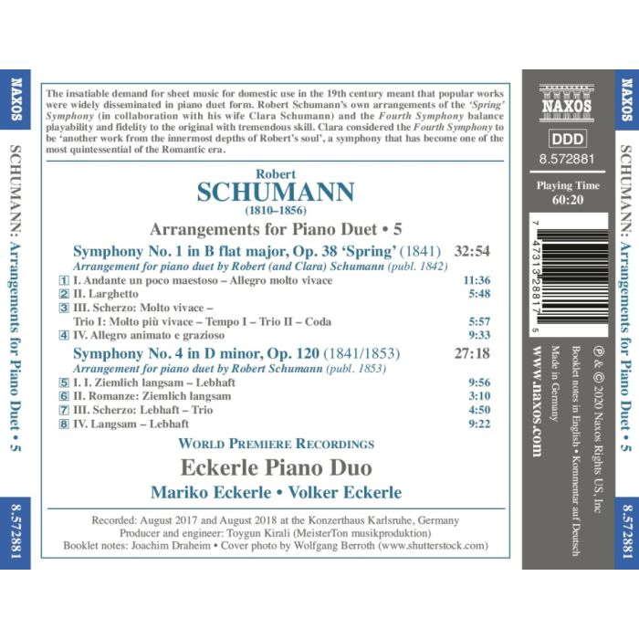 Schumann: Arrangements for Piano Duet Vol. 5 - slide-1