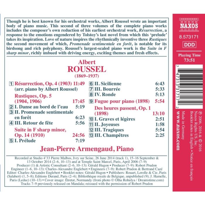 Roussel: Piano Music Vol. 2 - slide-1