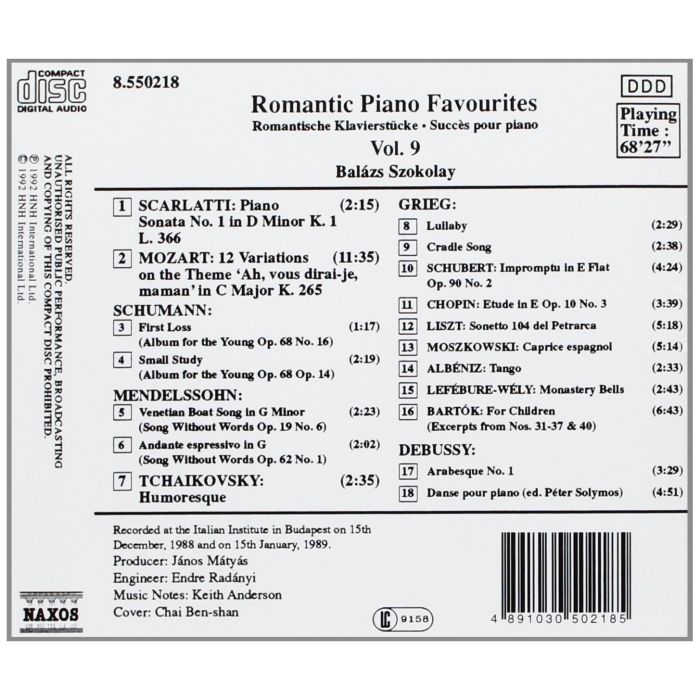 ROMANTIC PIANO FAVOURITES 9 - slide-1