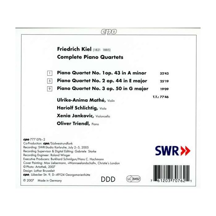 Kiel: Complete Piano Quartets - slide-1