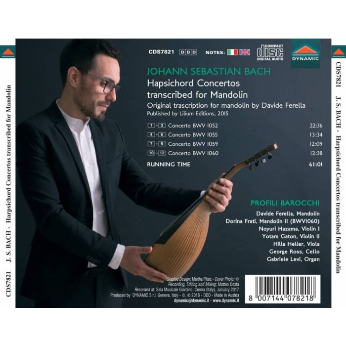 Bach: Harpsichord concertos transcribed for mandolin - slide-1