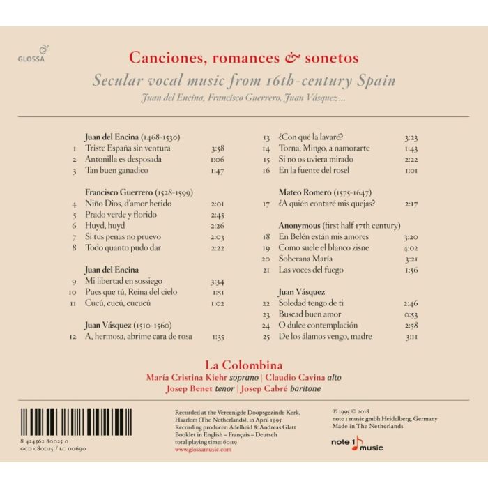 Canciones, romances & sonetos - Secular music from 16th-century Spain - slide-1