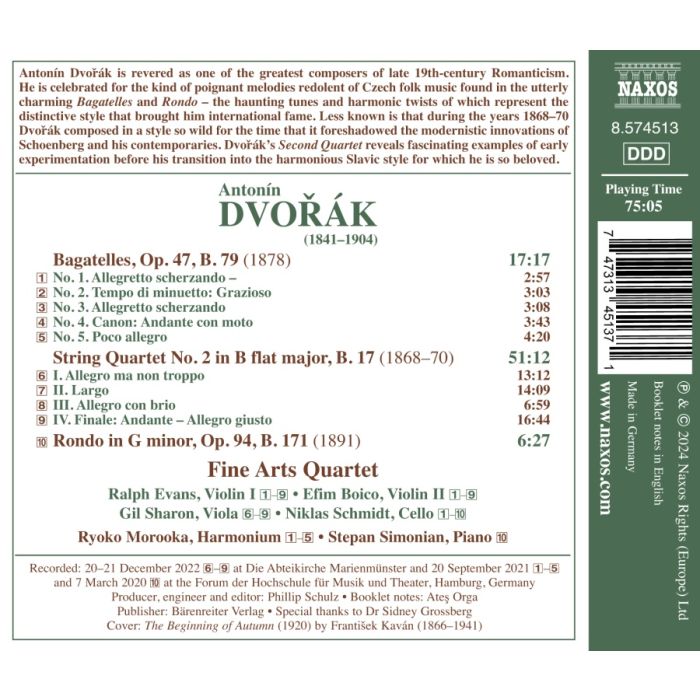 Dvořák: String Quartet No. 2 - slide-1