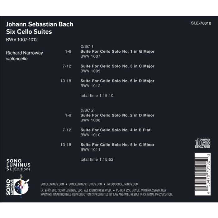 Bach: Six Cello Suites - slide-1