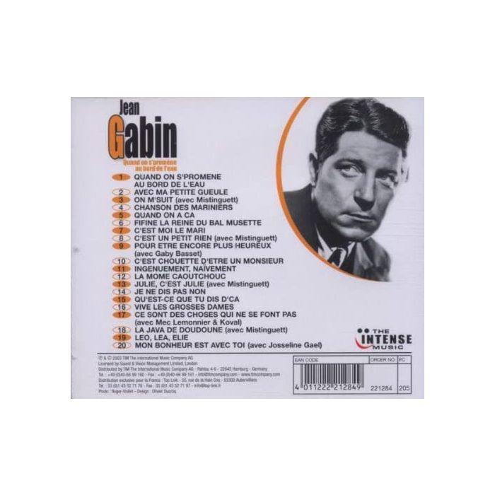 Jean Gabin ‎– Quand On S'promène Au Bord De L'eau - slide-1