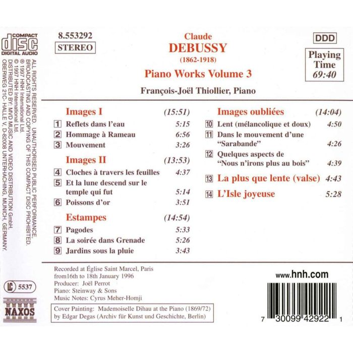 DEBUSSY: Piano Works vol. 3 - slide-1