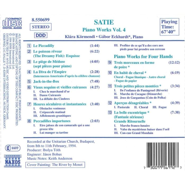 Satie: Piano Works Vol. 4 - slide-1