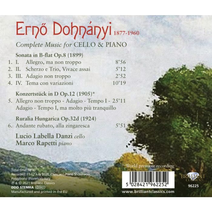 Dohnányi: Complete Music for Cello & Piano - slide-1