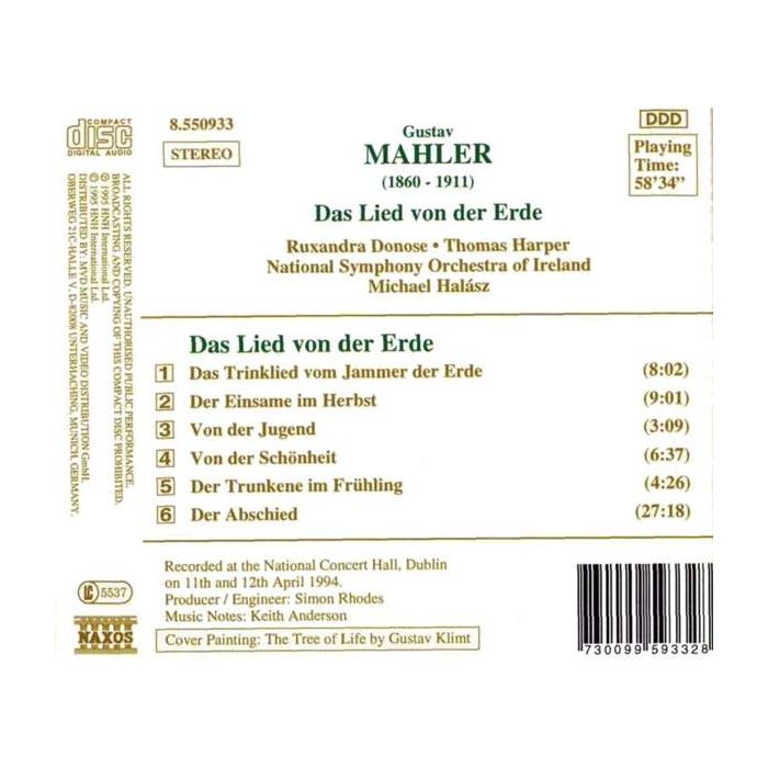 MAHLER: Das Lied von der Erde - slide-1