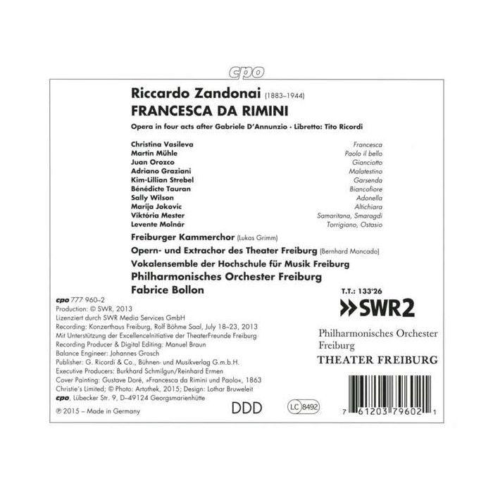 Zandonai: Francesca da Rimini, opera in 4 acts - slide-1