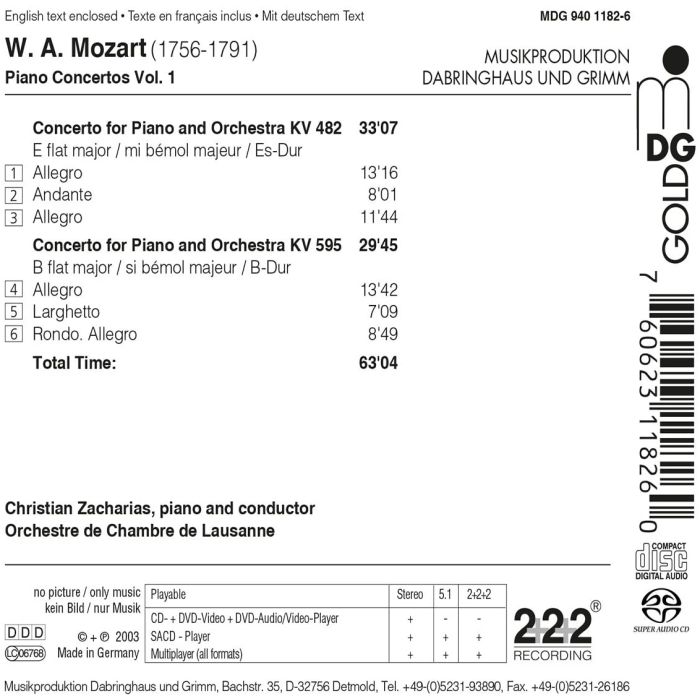 Mozart: Piano concertos vol. 1 - slide-1