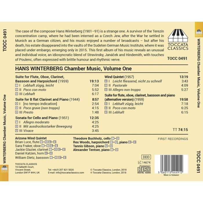 Winterberg: Chamber Music Vol. 1 - slide-1