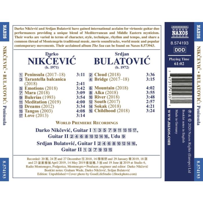 Nikcevic; Bulatovic: Peninsula - Works for Guitar - slide-1
