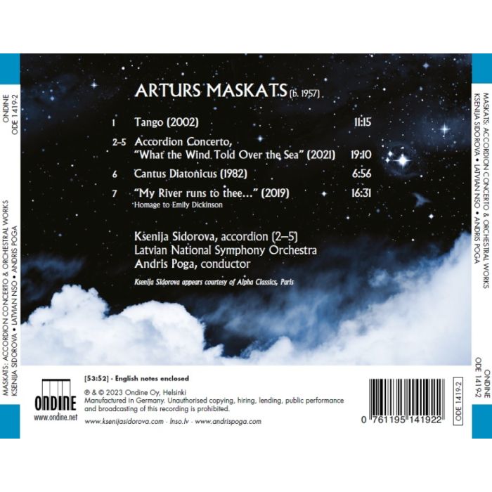 Maskats: Accordion Concerto; Tango; Cantus Diatonicus - slide-1