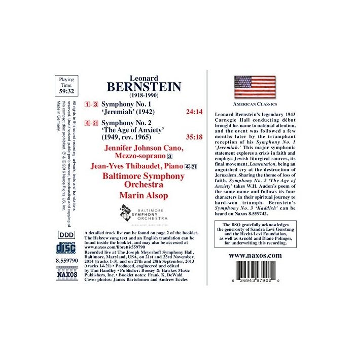 Bernstein: Symphonies Nos. 1 and 2 - slide-1