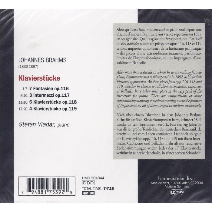 Brahms: Klavierstücke op. 116, 118 & 119 - slide-1