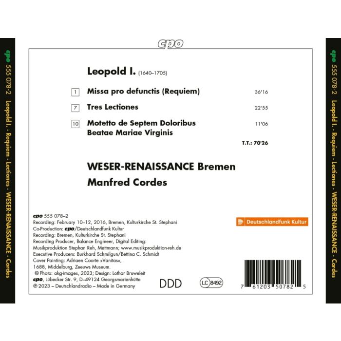 Leopold I: Requiem; Lectiones - slide-1