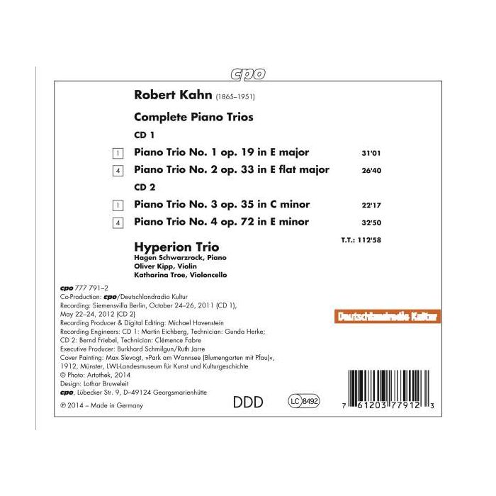 Kahn: Complete Piano Trios - slide-1
