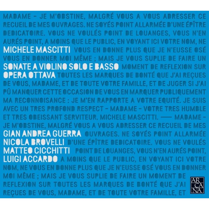 Mascitti: Sonate a violino solo e basso op. 8