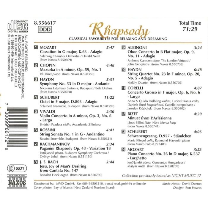 RHAPSODY - Classical Favourites for Relaxing and Dreaming - slide-1