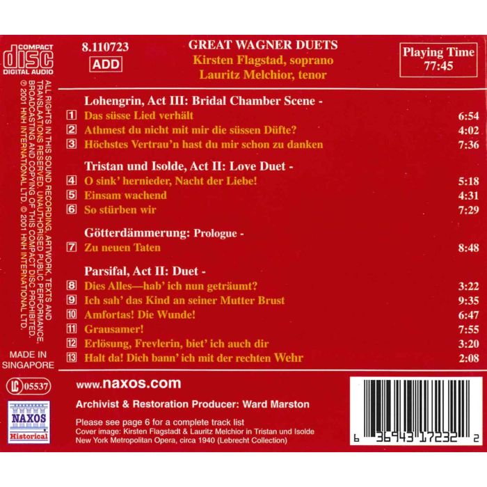 Kirsten Flagstad & Lauritz Melchior - Wagner Duets - slide-1