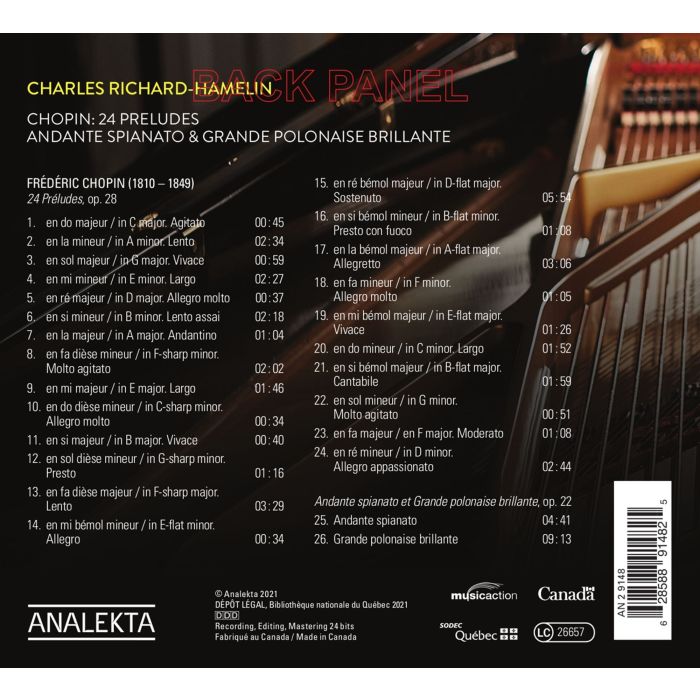 CHOPIN: 24 Préludes, Op. 28 - Andante Spianato & Grande Polonaise Brillante, Op. 22 - slide-1