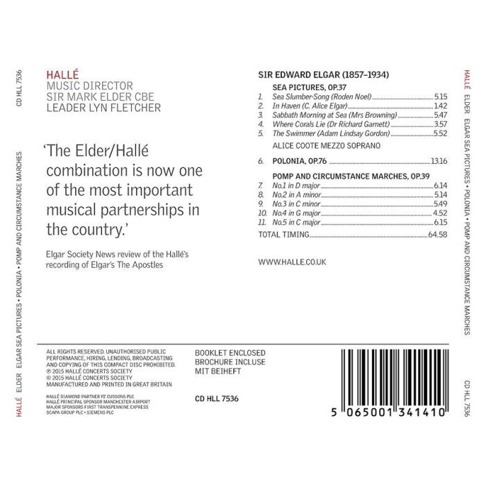 Elgar: Sea Pictures; Polonia; Pomp and Circumstance Marches - slide-1