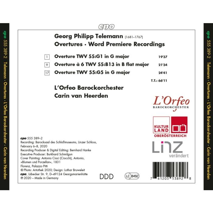 Telemann: 3 Overture Suites - slide-1