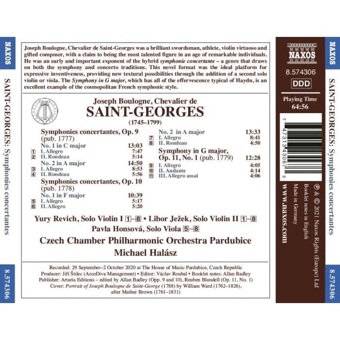 Saint-Georges: Symphonies concertantes - slide-1