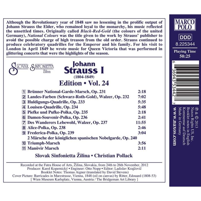 Strauss Johann Edition Vol. 24 - slide-1