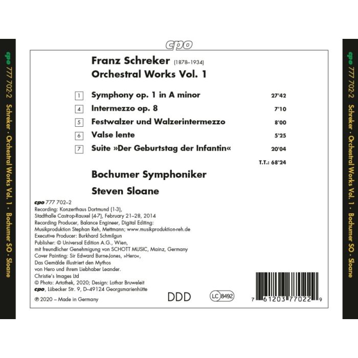Schreker: Orchestral Works Vol. 1 - slide-1