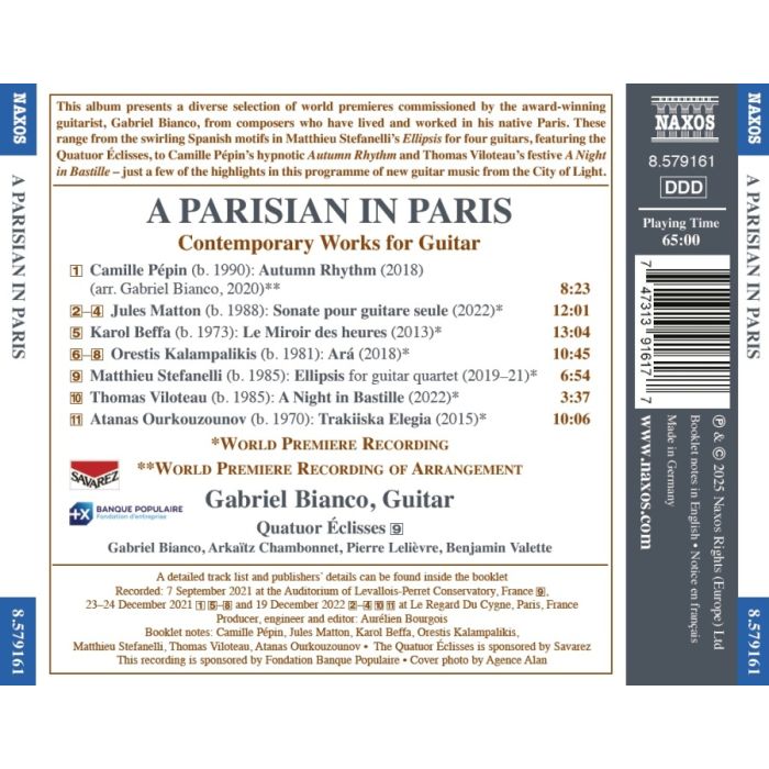 A Parisian in Paris - Contemporary Works for Guitar - slide-1