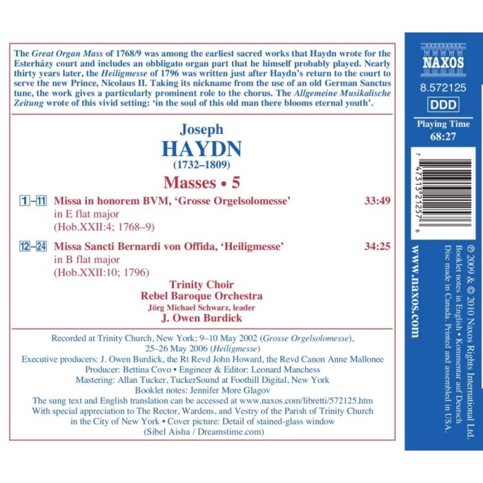 Haydn: Masses Vol. 5 - Nos. 5 