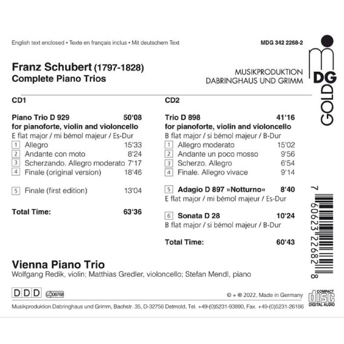 Schubert: Complete Piano Trios - slide-1