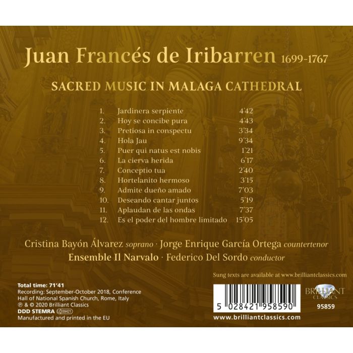 Iribarren: Sacred Music in Malaga Cathedral - slide-1