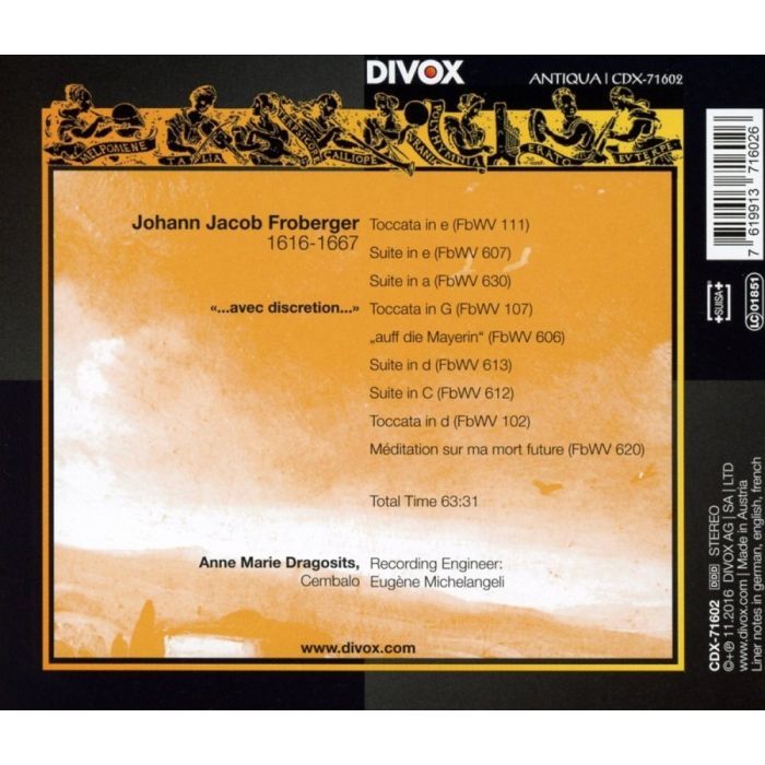 Froberger: Avec discretion... - Toccatas and Suites - slide-1